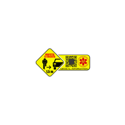 RISPETTA IL CICLISTA - LO STICKER DA CASCO BIKE